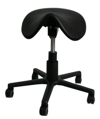   Saddle Swivel Stool Pendolino on Castors Zachert 